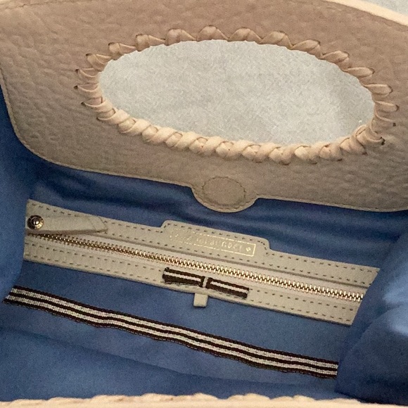 HENRI BENDEL Cream Leather Magazine Tote Bag - Picture 4 of 6